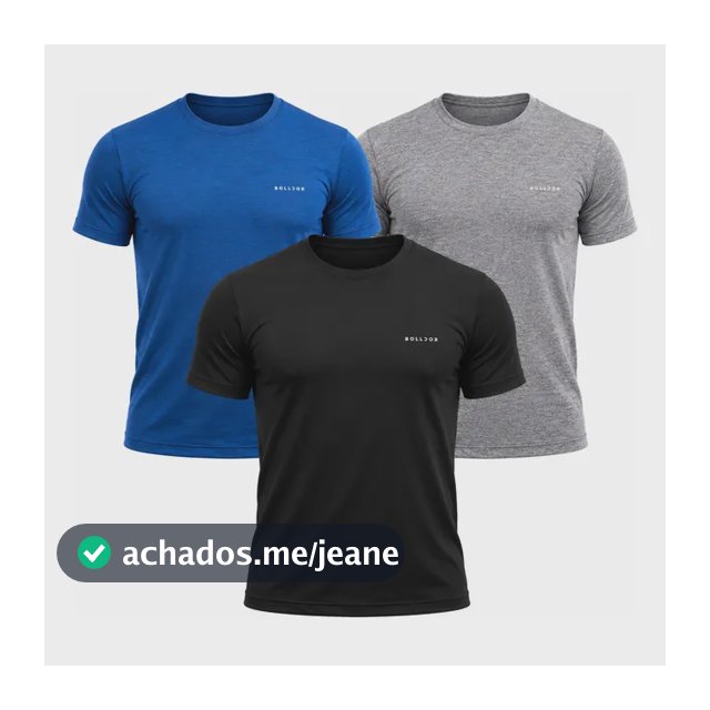 Kit 3 Camisas Dry Fit Academia Proteção Uv Masculina