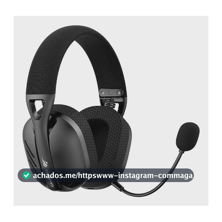 Headset Gamer Sem Fio Havit Fuxi H3 7.1 Surround Preto
