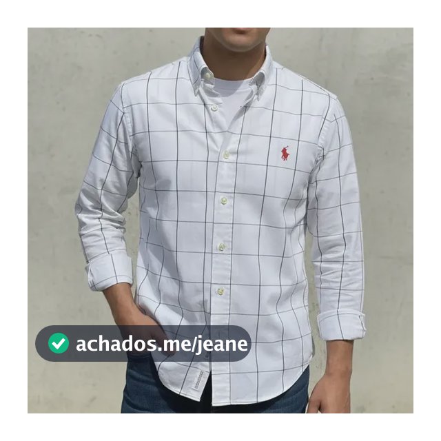 Camisa Xadrez Masculina Manga Longa  Original