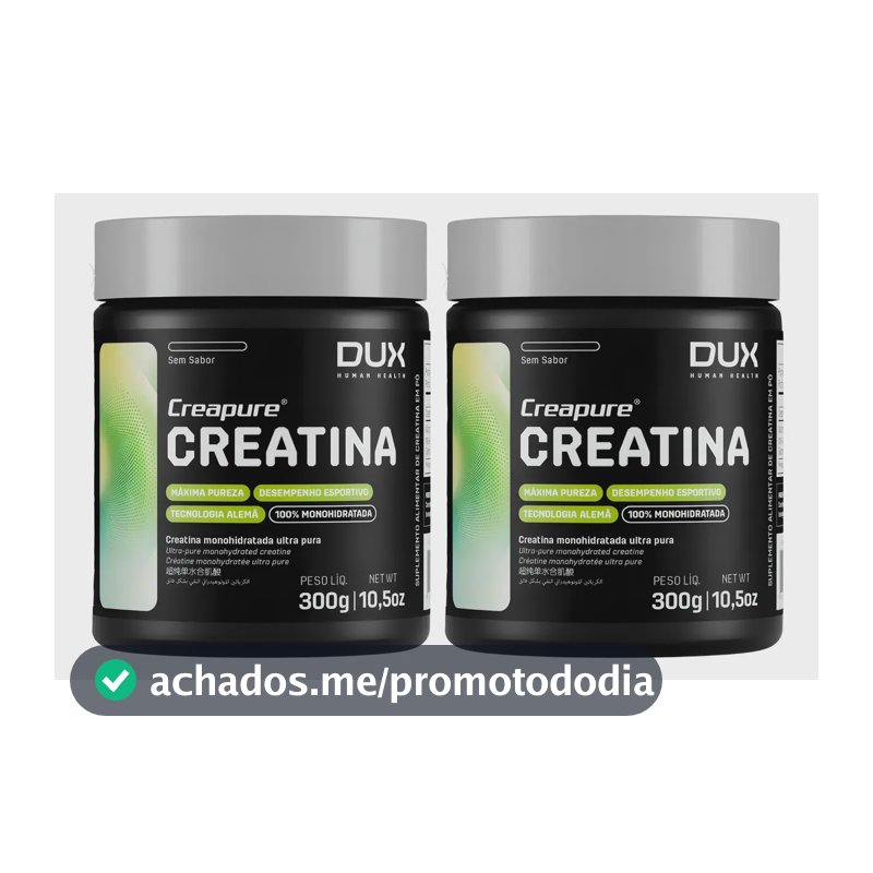 Kit 2 Dux Creapure Creatina Em Pó 300 G