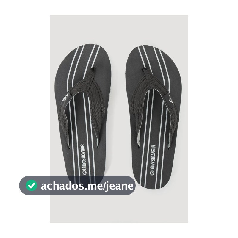 Chinelo/sandalia Quiksilver Original Layback Range Pto/bco Preto 37.38 Br