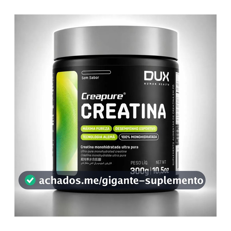 Creatina Dux Nutrition Creapure Em Pó Sem Sabor X 300g - 100% Original