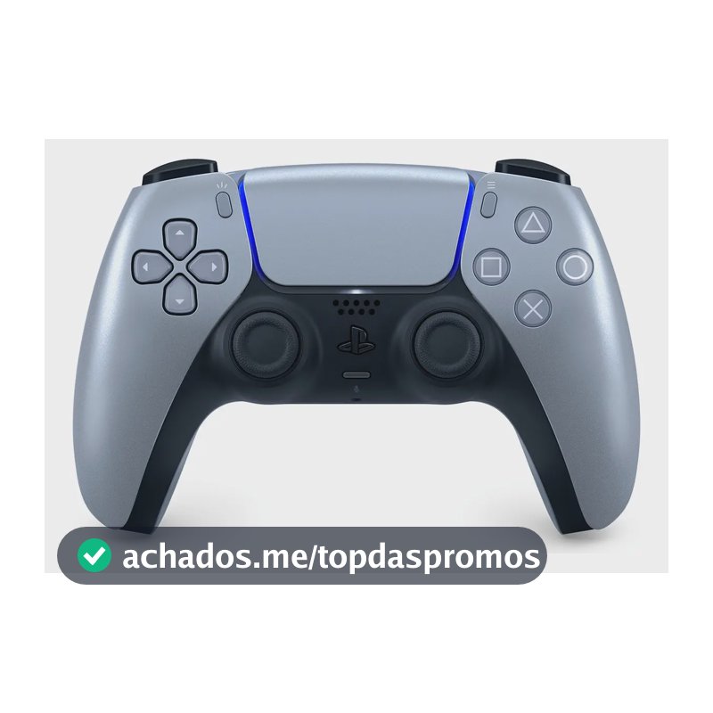 Sony PlayStation DualSense CFI-ZCT1W Controle Sem Fio Sterling Silver Cor Cinza