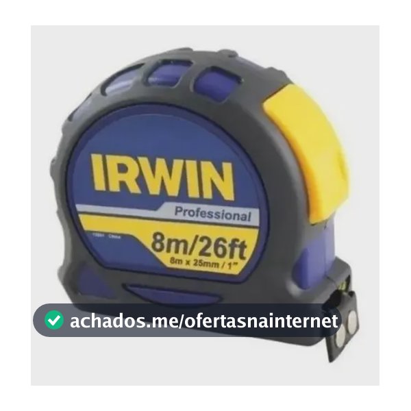 Trena Profissional Irwin Modelo IW13951 Ideal Para Medições Precisas em Qualquer Ambiente 8m