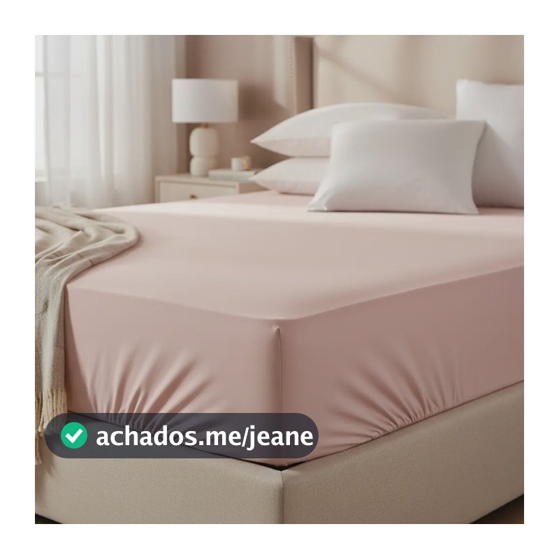 Kit 2 Lençol De Cama Casal Queen Avulso Com Elástico Cores Liso