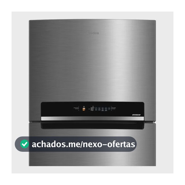 Geladeira Frost Free Duplex 491l Inverter Cor Inox Midea Cor Inox