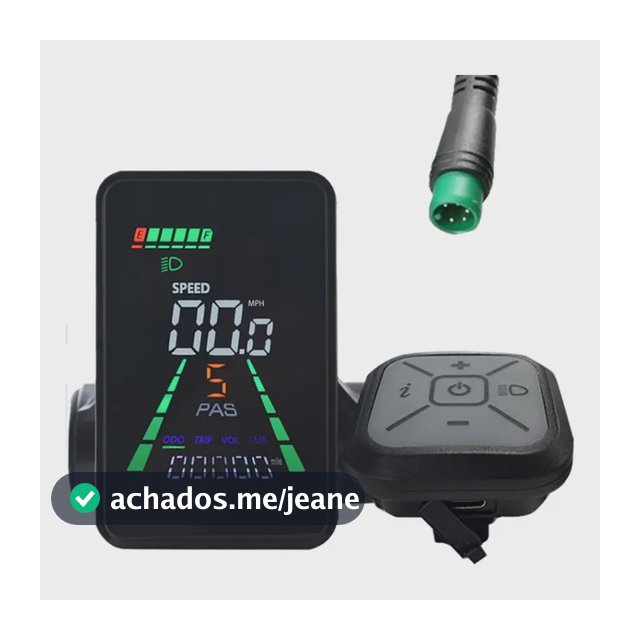 Medidor De Tela Lcd L5 Mountain Para Bicicleta Elétrica Pret Preto