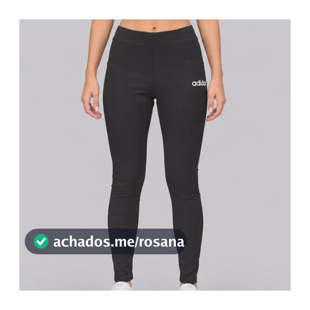 Calça Legging adidas Logo Linear Sj Feminina Preta