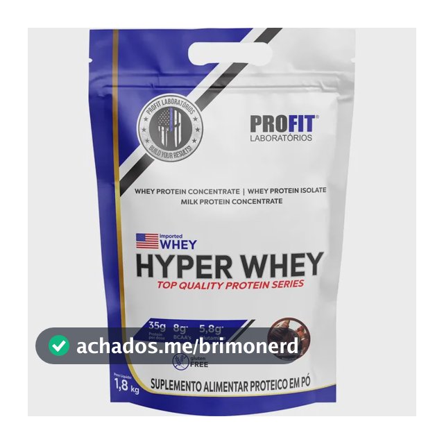 Whey Protein Hyper Whey 1,8kg Creme De Avelã - Profit Laboratórios