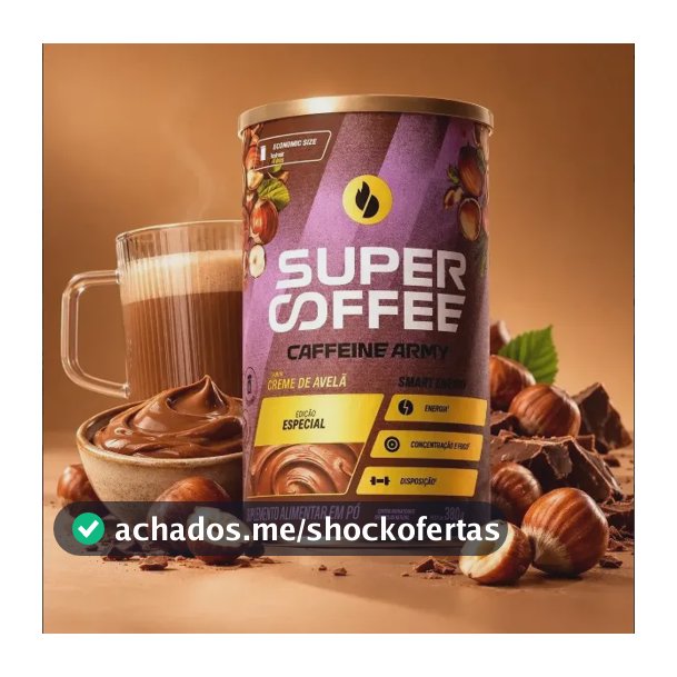Supercoffee Caffeine Army Creme De Avelã - 380g Lançamento Creme De Avelã