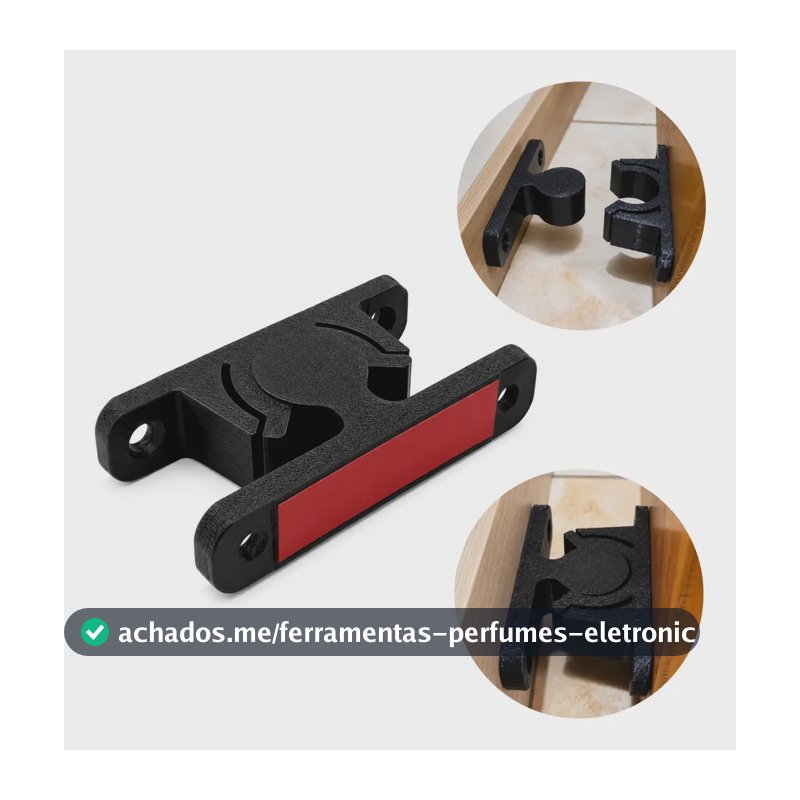 Trava De Porta Anti Impacto Protege Parede Alta Resistência