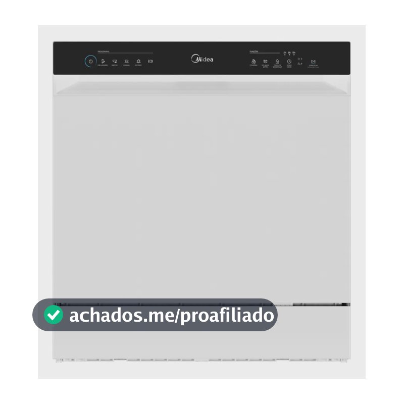 Lava Louças 8 Serviços Branco Touch Plus Midea