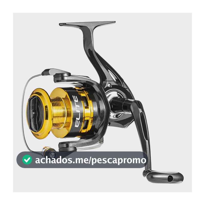 Molinete Marine Sports Elite Gold 500 Fd Preto e dourado