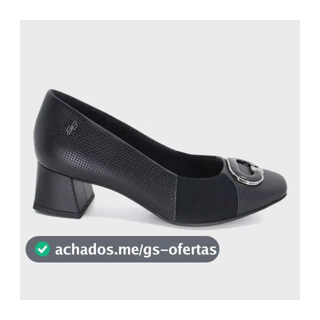 Scarpin Salto Bloco Ideal Para Quem Tem Joanetes