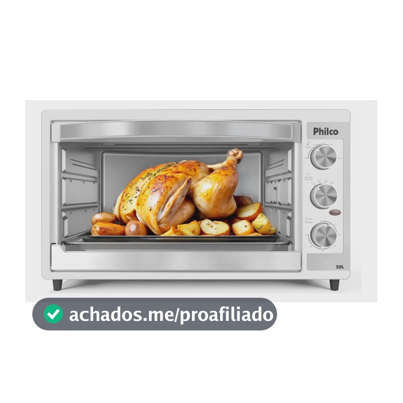 Forno Elétrico Philco 50L Branco Dupla Resistência PFE52B