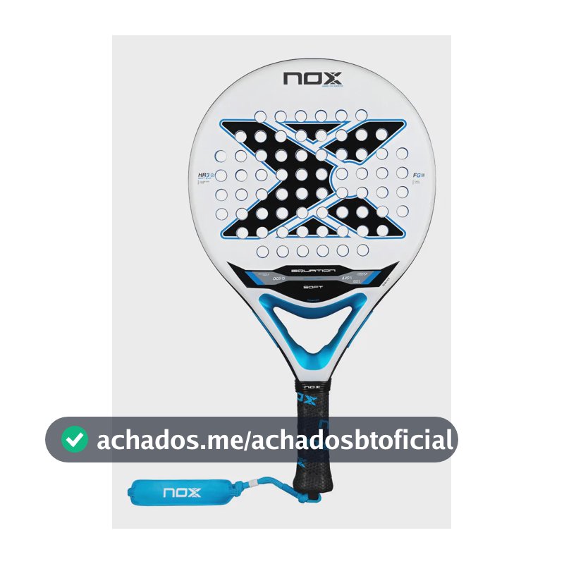 Raquete de padel branca Nox Equation Soft Advanced 2026