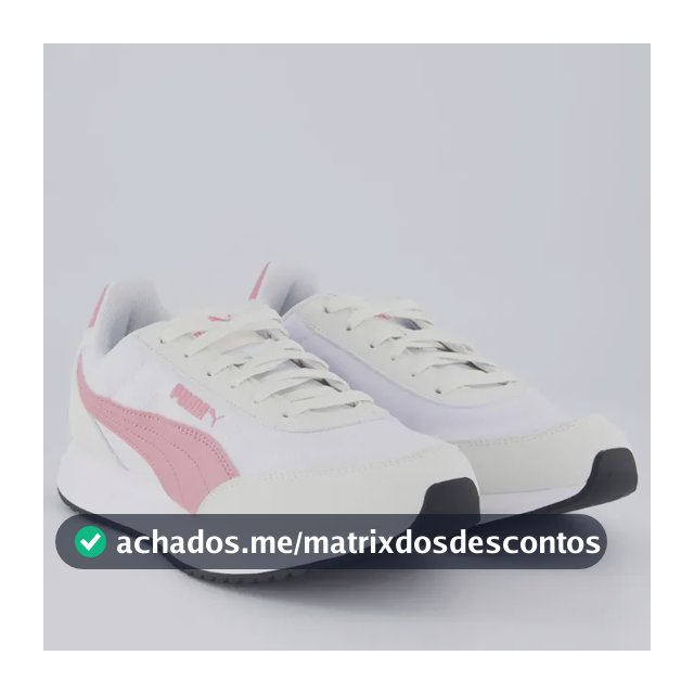 Tênis Puma R78 Lightwind Feminino Branco E Rosa