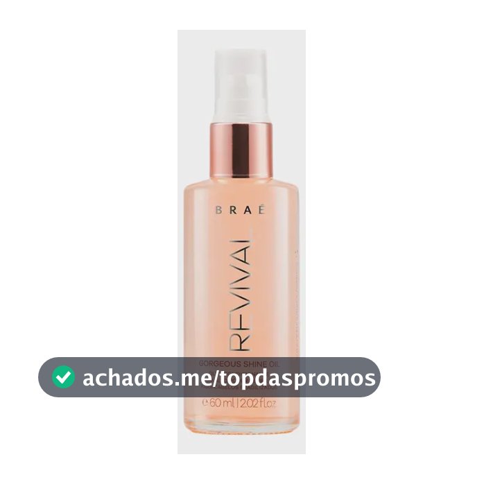 Óleo Capilar Braé Revival Brilho para Cabelos Fragilizados 60 mL