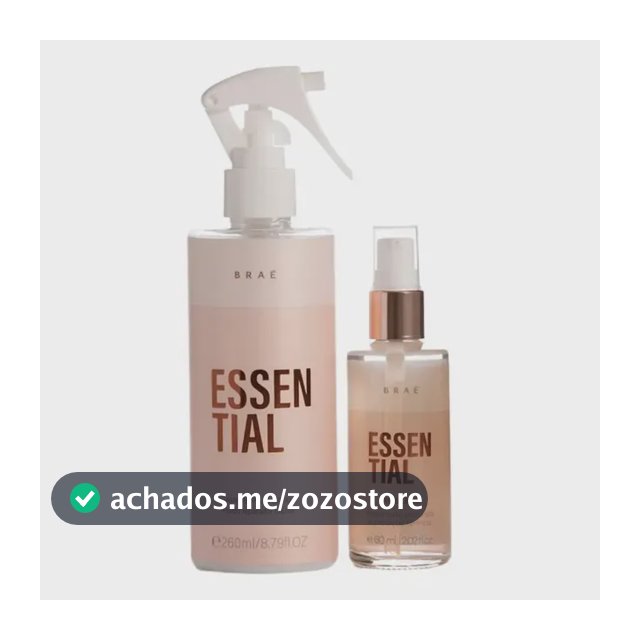 Kit Braé Essential Sérum e Óleo para Cabelos Danificados com Ácido Hialurônico