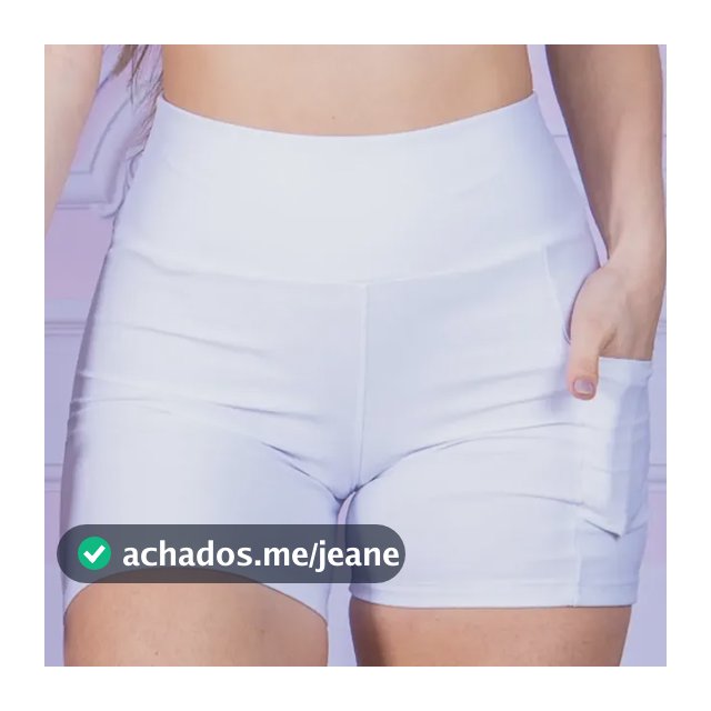 Shorts Academia Feminino Modelador Com Bolso Zero Transparen