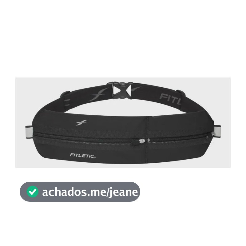 Pochete Corrida Fitletic Neoprene Preto Para Celular e Acessórios