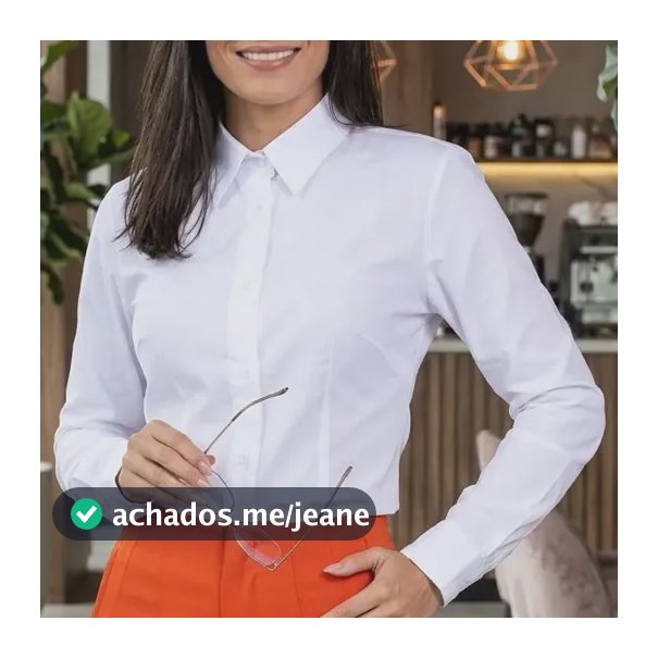 Camisa Social Feminina Manga Longa Direto Da Fábrica
