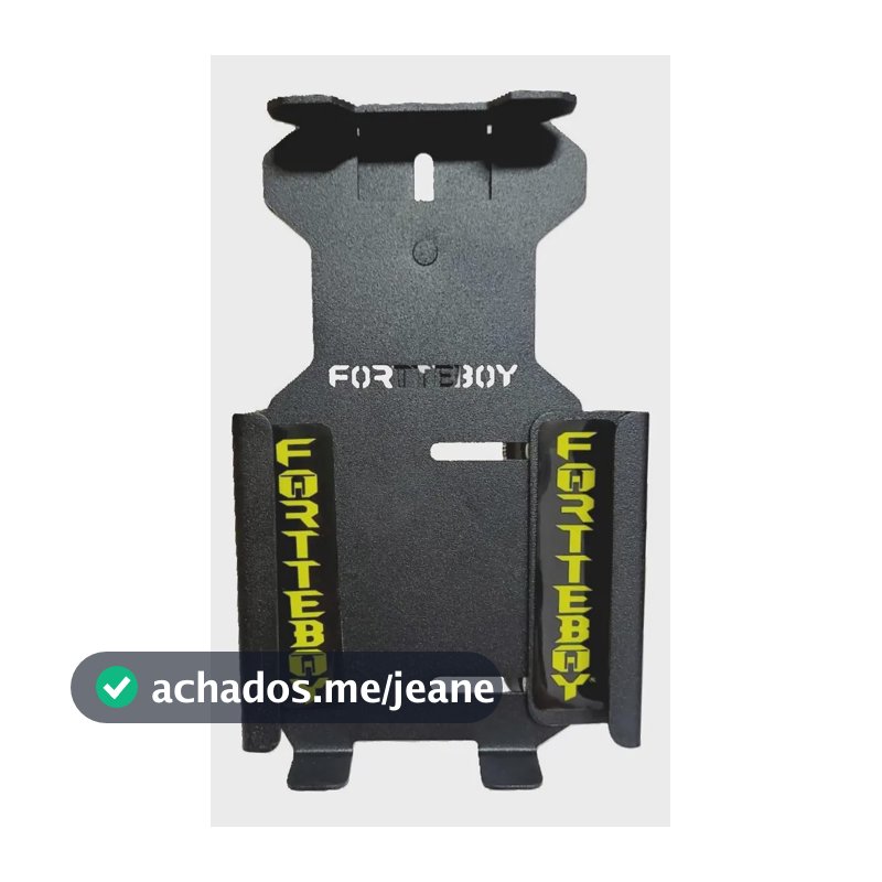 Suporte Reforçado Celular Motos Retrovisor Fortteboy Preto Trava Segurança