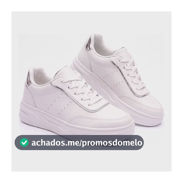 Tênis Feminino Branco Plataforma Casual Academia Confortavel