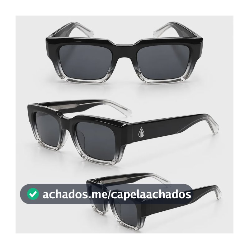 Óculos de Sol Garoa Quadrado Unissex UV400 Premium Retrô Degradê Armação Leve Confortável Masculino Feminino