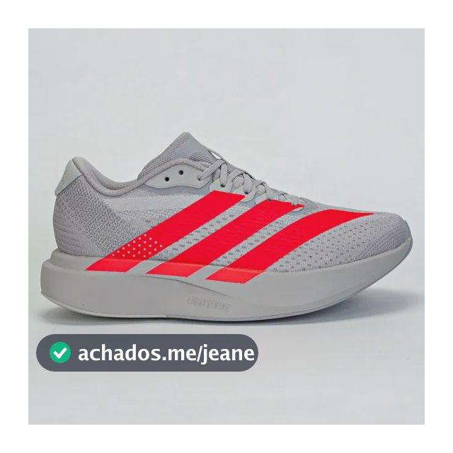 Tênis adidas Adizero Pacer Feminino Corrida Cinza Cinza/vermelho 37
