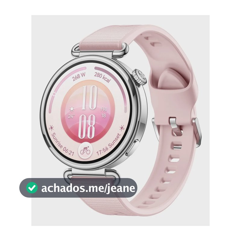 HUAWEI WATCH GT 7 41mm, smartwatch com modos de esqui e ciclismo, smartwatch com pulseira EasyCross, até 14 dias de bateria, Índice de Prontidão Física, monitoramento de frequência cardíaca, Rosa