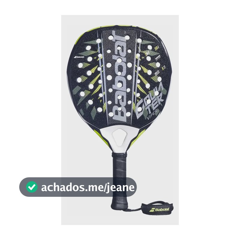 Raquete De Padel Babolat Couter Viper 2.6 Preto