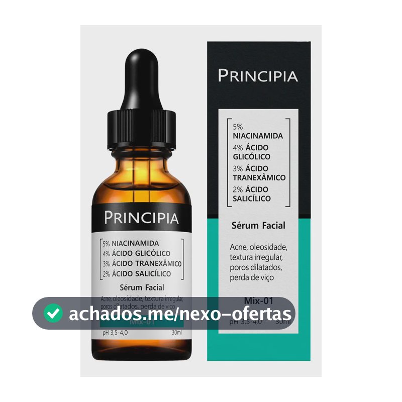 Sérum Facial Principia Mix-01 Uso Noturno Para Todos os Tipos de Pele