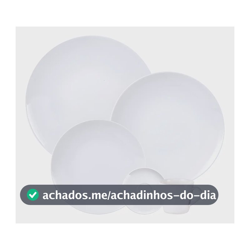 Aparelho De Jantar Tramontina Leonora Em Porcelana 20 Peças