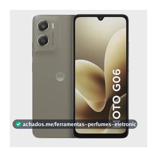 Smartphone Motorola Moto G06 - 256gb 4gb Ram + 8gb Ram Boost, e Camera 50mp Com Ai Bateria De 5200 Mah Tela 6.9 - Bege