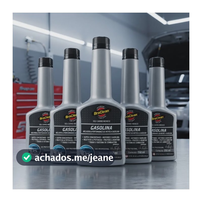 Kit 5 Melhor Aditivo Para Combustível Gasolina 250ml Premium