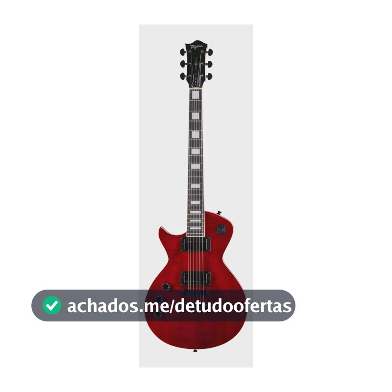 Guitarra Tagima Almach Trd  Single Cut Escala Escura Canhota Canhoto Transparent Red - Trd Techwood