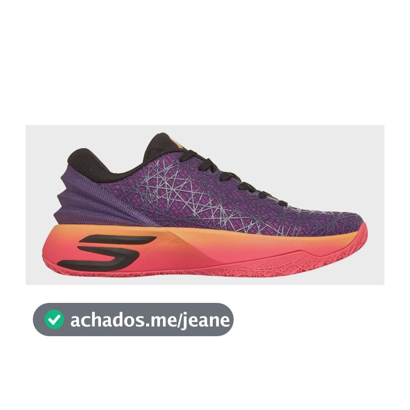 Tênis De Basquete Masculino Je 1 Skechers Roxo / Multicolor Liso 40 Br