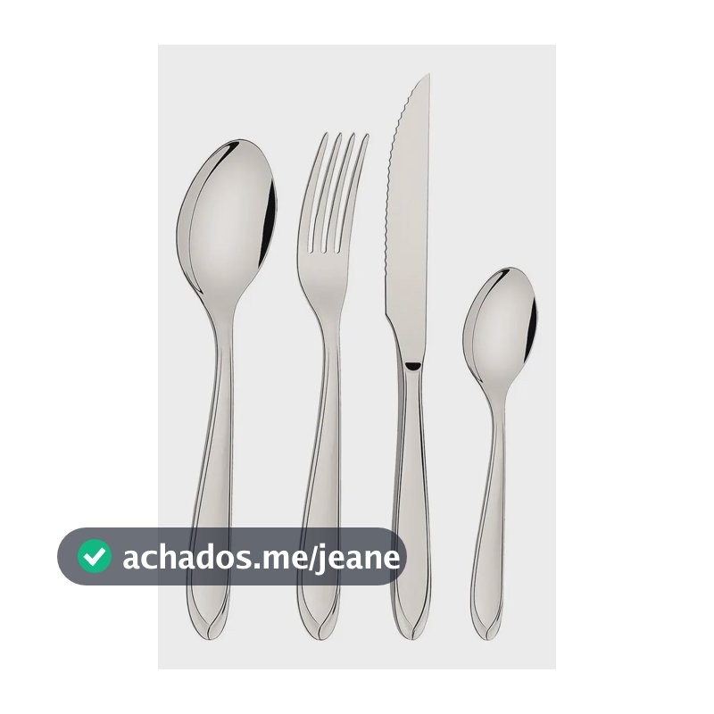 Faqueiro Tramontina Laguna Aço Inox 32 Peças Serve 8 Pessoas Prateado