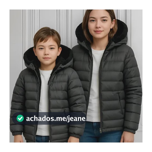 Jaqueta Infantil Juvenil Forrada Puffer Menina Menino Teen