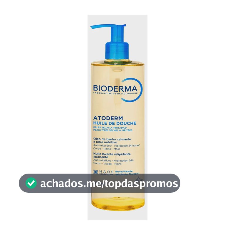 Bioderma Atoderm Óleo De Banho Higiene Hidratante Diária 200ml