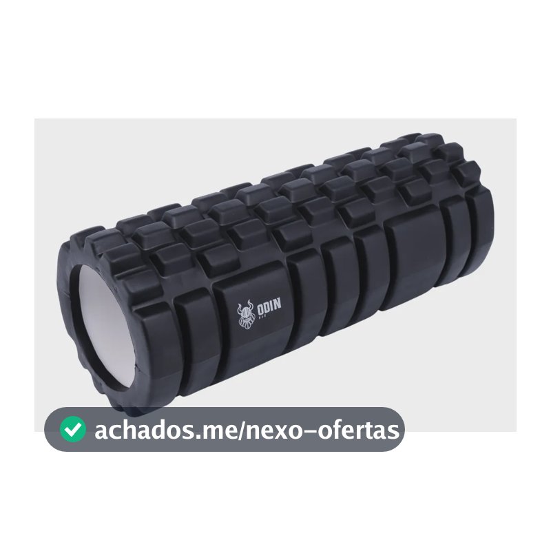 Rolo Foam Roller Liberacao Massagem - Odin Fit Cor Preto