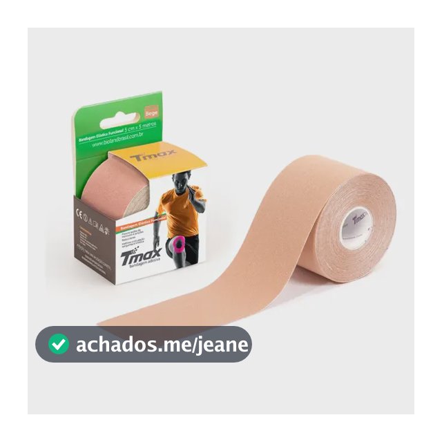 Bandagem Kinesiology TMAX 5cm x 5m Marrom-claro