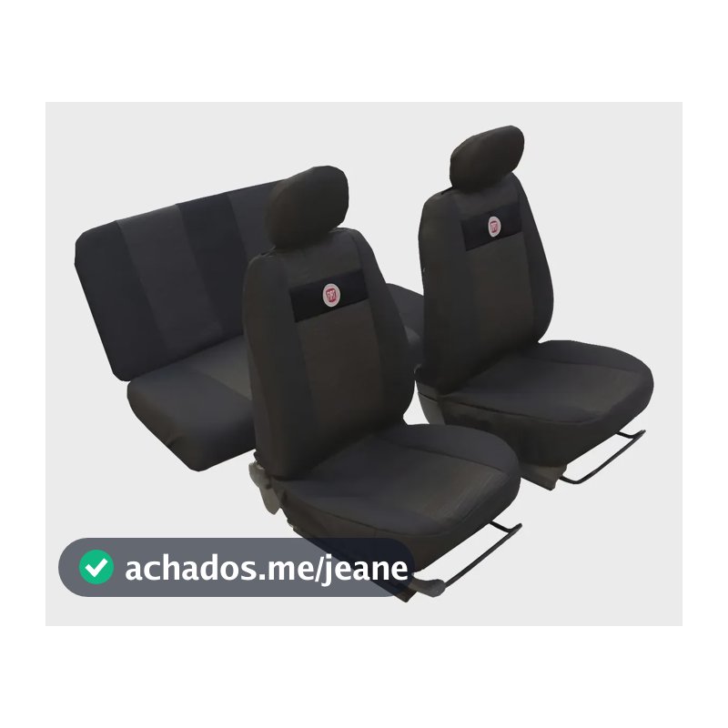 Jg Capa Banco Preto Tecido Uno Mille Eletronic Preto