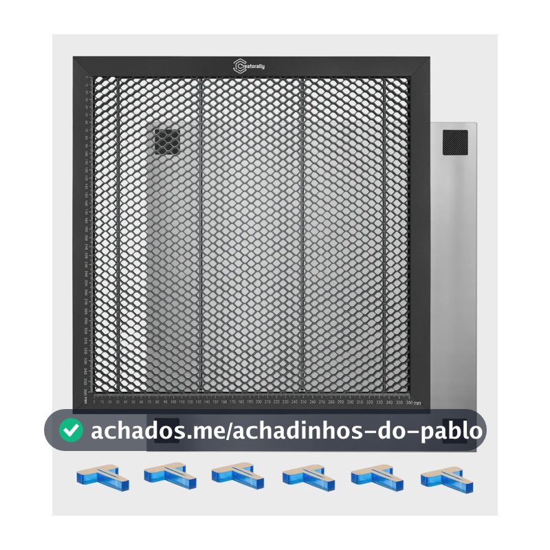 Favos De Mel Placa Alumínio Para Gravadora Laser 40x40 Cm 127/220v