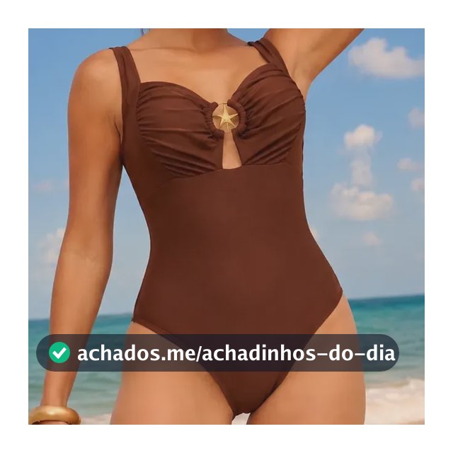 Maiô Body Feminino Praia Poliamida Premium Alça Modeladora
