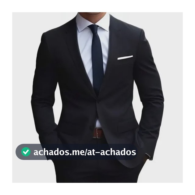 Terno Italiano Slim, Promoção Imperdível Todas As Cores Preto 48 / Calça 42