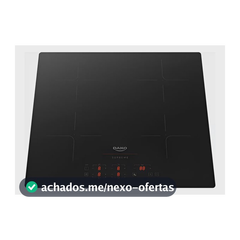Cooktop De Indução 4 Zonas Dako Supreme 7200w Preto 220v Preto 220v