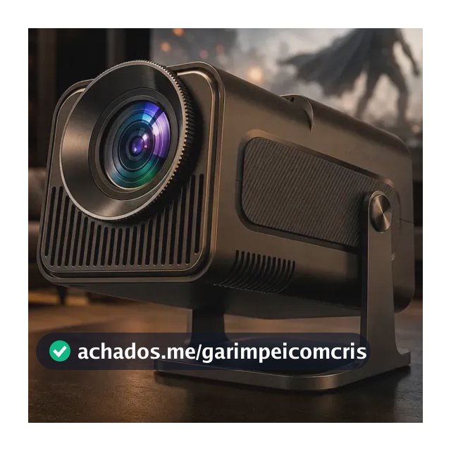Projetor HY320 Davely Smart TV Android WiFi 6 390 ANSI Lumens Full HD Suporte 4K HDMI Bluetooth 85-200 Polegadas Alto Falante Com Controle Remoto Bivolt Portátil Mini