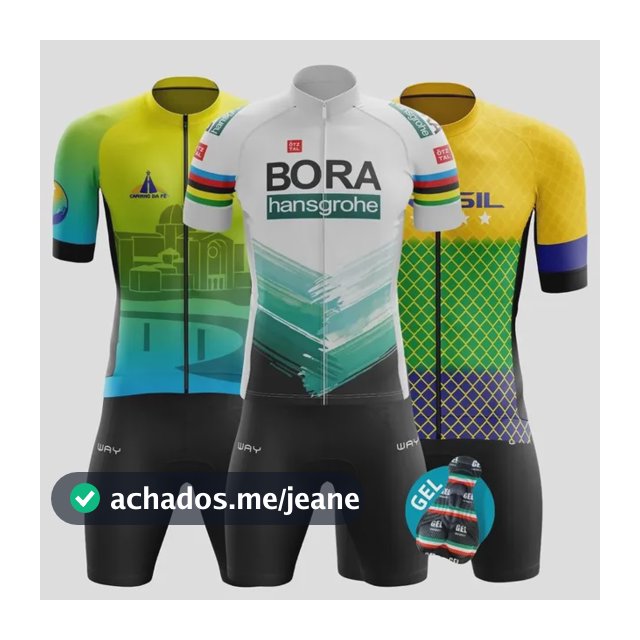 Conjunto De Ciclismo Masculino Roupa Ziper Total Forro Gel